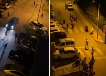Bursa’da mahallenin gençleri birbirine girdi