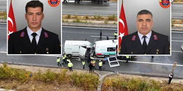 Jandarma aracına minibüs çarptı: İki asker şehit oldu