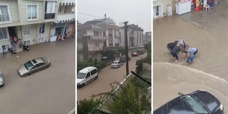 Bursa’yı sağanak vurdu, cadde ve sokaklar sular altında kaldı