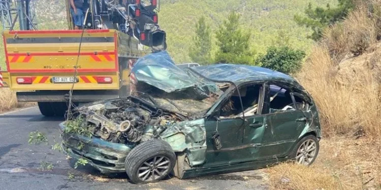 Yayla yolunda feci kaza