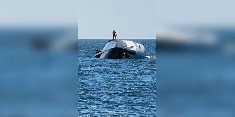 Zonguldak’ta lüks yat denize indikten 15 dakika sonra battı
