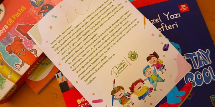 Gemlik’te1. sınıf öğrencilerine kırtasiye desteği