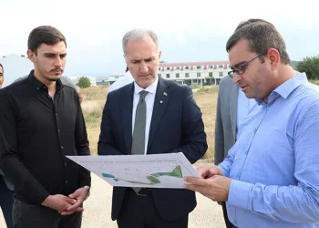 İnegöl’ün yeni oksijen deposu için çalışmalar başladı
