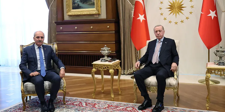 Erdoğan, TBMM Başkanı Kurtulmuş’u kabul etti