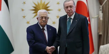 Erdoğan, Filistin Devlet Başkanı Abbas ile görüştü