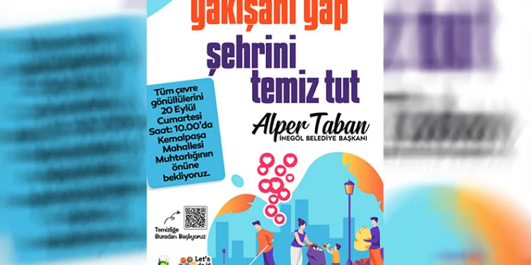 İnegöl Belediyesi’nden çevre temizlik etkinliğine davet
