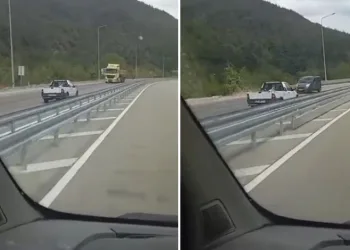Bursa’da kilometrelerce yolu ters şeritten gitti