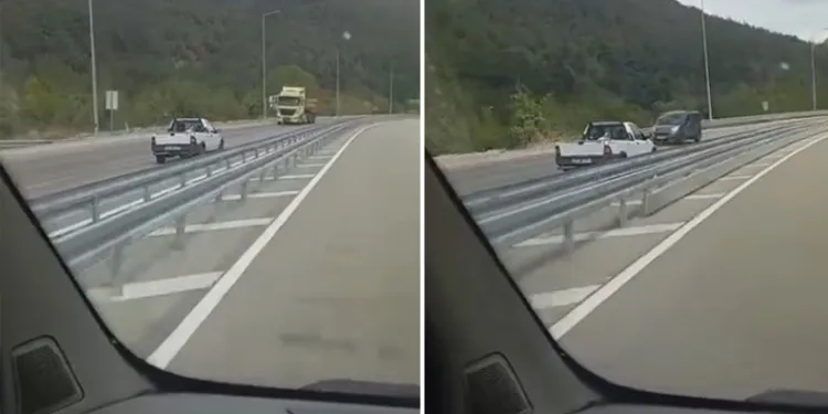 Bursa’da kilometrelerce yolu ters şeritten gitti
