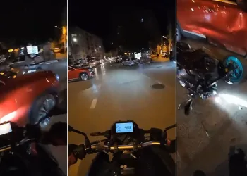 Bursa’da motosiklet cipe çarptı