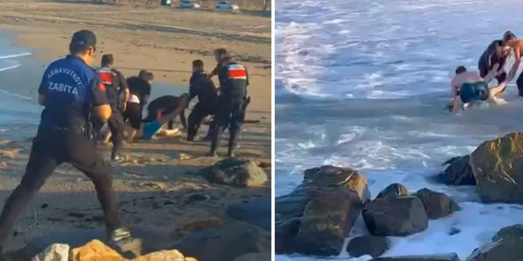Karaburun Sahili’nde deniz faciası