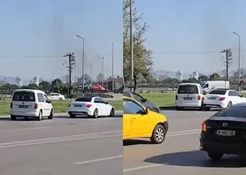 Trafiği birbirine kattı, olay yerinden kaçtı