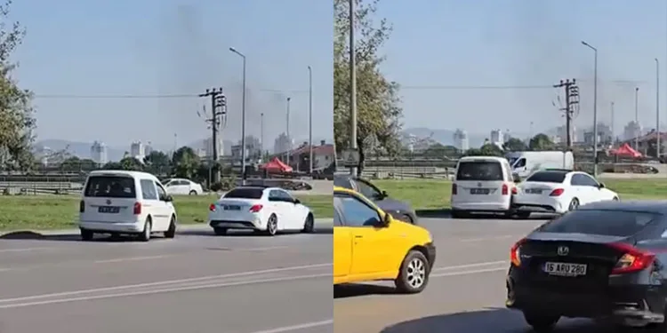 Trafiği birbirine kattı, olay yerinden kaçtı