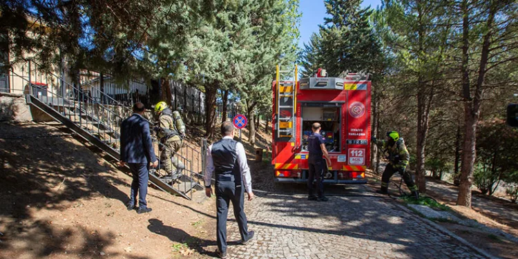 Burfaş tesislerinde yangın tatbikatı