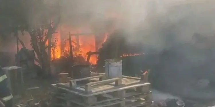 Bursa’da bağ evi alev alev yandı