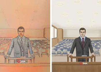 Ekrem İmamoğlu’nu mahkeme salonunda resmetti