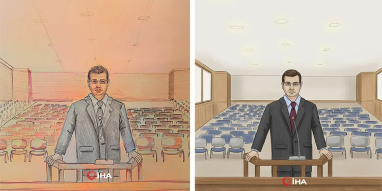 Ekrem İmamoğlu’nu mahkeme salonunda resmetti