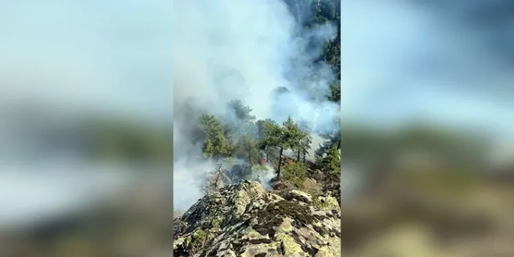 Parkta kızlarının gözü önünde bıçağı boğazına dayayan adamı polisler ikna etti