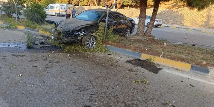 TEM Otoyolu’nda tırın dorsesi alev alev yandı