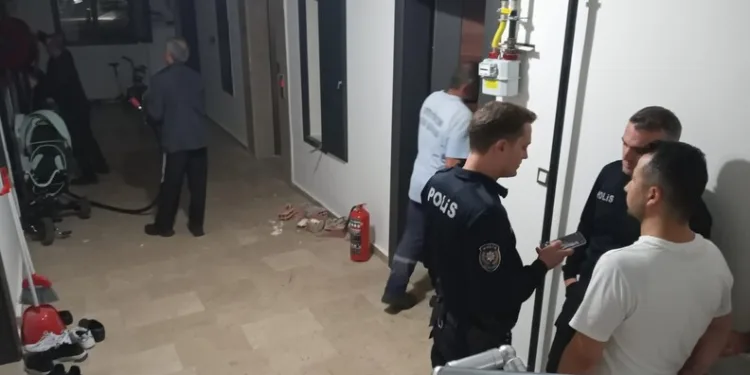 Seyir halindeki araç alev aldı, sürücü kendini dışarı atarak kurtuldu