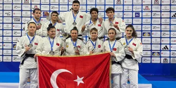 Osmangazi Belediyespor’un judocusu Avrupa kürsüsünde
