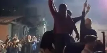 Magandalar düğünde tehlike saçtı