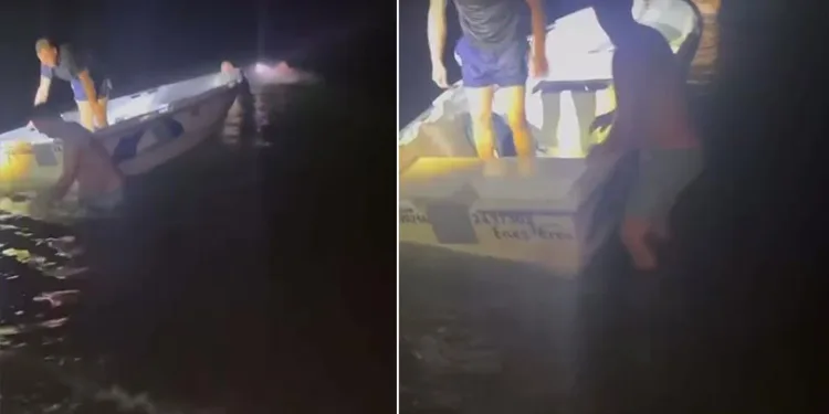 Batan balıkçı teknesindeki 3 kişiyi trafik polisi kurtardı