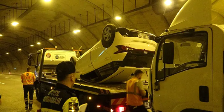 Kuzey Marmara’da otomobil takla attı: 1 yaralı