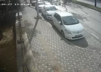 Bursa’da fırtına ağacı böyle devirdi