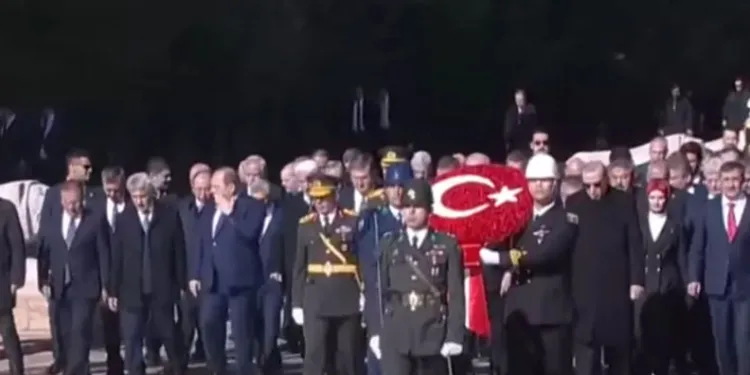 Devlet erkanı Ata’nın huzurunda