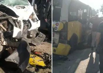 Bursa’da Zincirleme Kaza: Minibüs Kırmızı Işıkta Duran Araçlara Çarptı