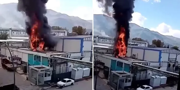 Bursa’da korkutan fabrika yangını
