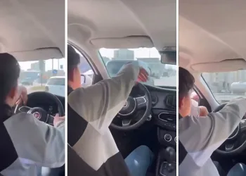 Bursa’da trafikte tehlikeli ‘makas’: Direksiyon tutuşu pes dedirtti
