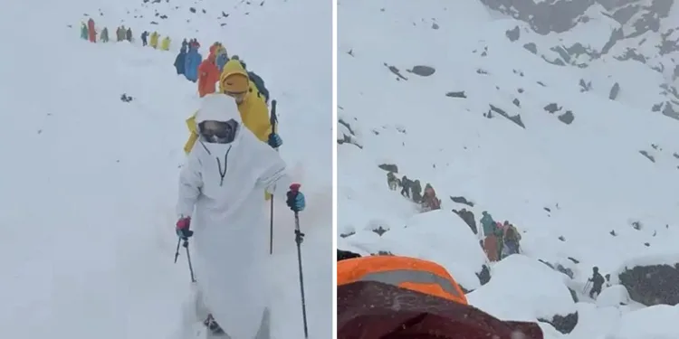 Everest’te kar fırtınası: Bin kişi mahsur kaldı