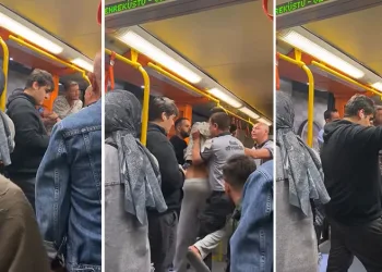 Bursa’da metroda yüksek ses kavgası