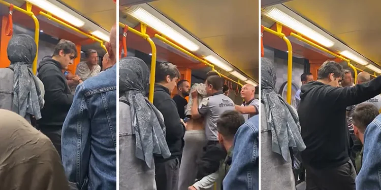 Bursa’da metroda yüksek ses kavgası