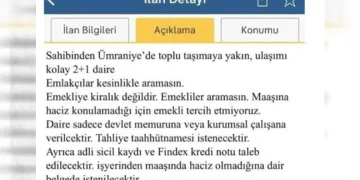 “Emekliye kiralık değildir” ilanına ceza