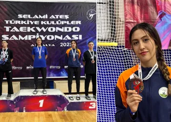 Osmangazili taekwondocudan bronz madalya