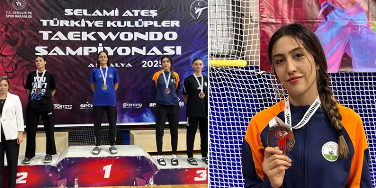 Osmangazili taekwondocudan bronz madalya