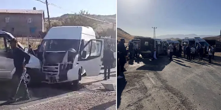 Minibüs ile yolcu aracı çarpıştı: 11 yaralı