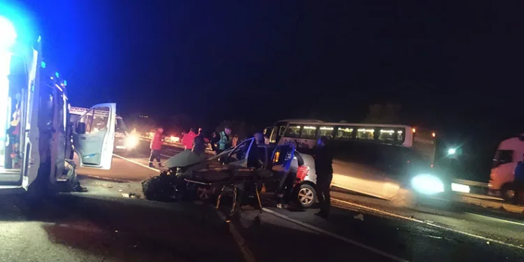 Konya’da yolcu otobüsü ile otomobil çarpıştı: 2 yaralı