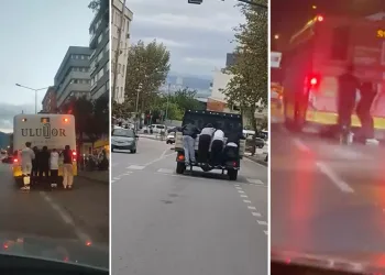 Bursa’da gençlerin tehlikeli yolculuğu