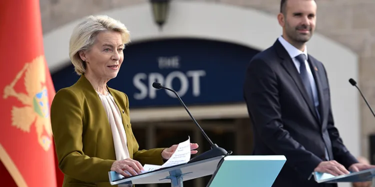 Leyen, Karadağ’ın 2028’de AB’nin 28. üyesi olabileceğini söyledi
