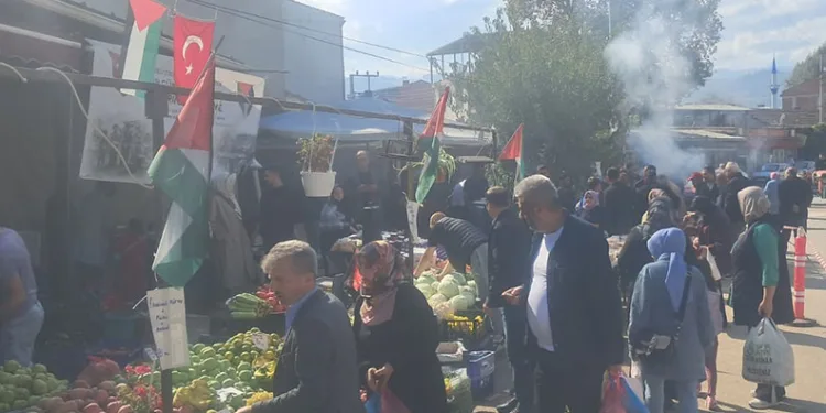Bursa’nın Çeltik Mahallesinden Gazze’ye destek