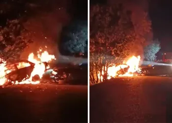 Bursa’da korkunç kaza: Araç alev aldı, yangın ormana sıçradı