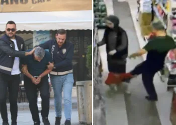 Markette çocuğunu tekmeleyen baba tutuklandı