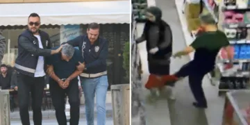 Markette çocuğunu tekmeleyen baba tutuklandı