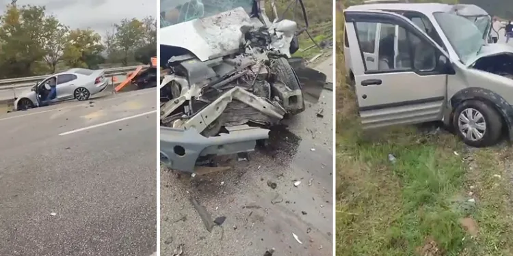 Bursa’da zincirleme kaza: 3’ü ağır 4 yaralı