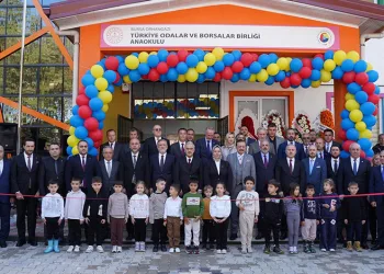 Orhangazi’de anaokulunun resmi açılışını TOBB Başkanı yaptı