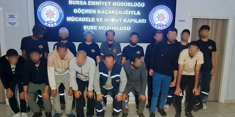 Bursa’da kaçak göçmen operasyonu