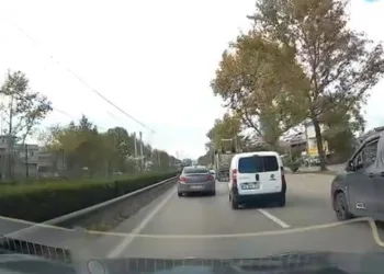 Bursa’da maganda sürücü yürekleri ağza getirdi